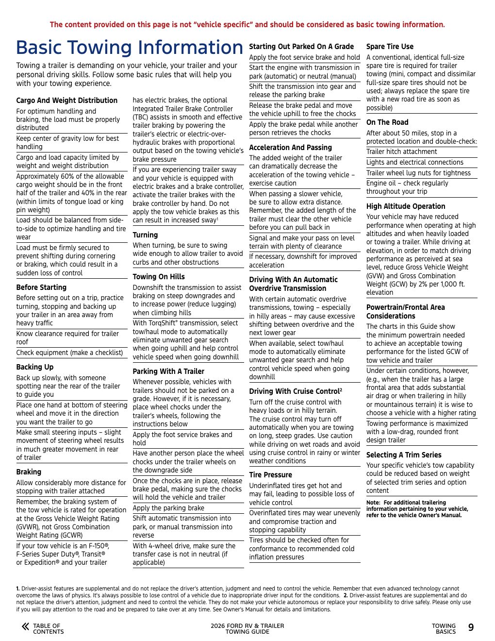 2026 Towing Guide page 9